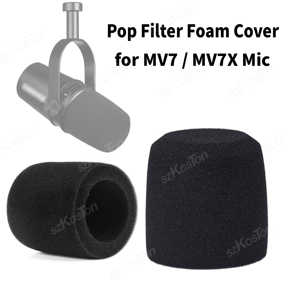 Shure Mic Mv7 - Ruisonderdrukkende sponsfoam beschermhoes voor Shure MV7