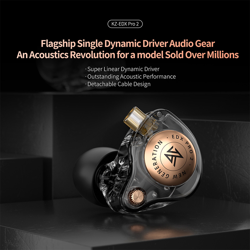 In Ear Monitor Iem - KZ EDX Pro 2 Ultra-lineaire dynamische