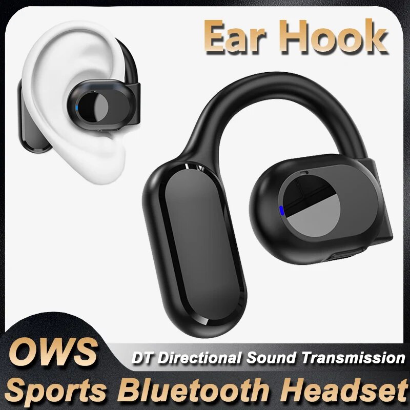 Bluetooth Headset On Ear - Draadloze hoofdtelefoon Bluetooth-headset met microfoon Beengeleiding