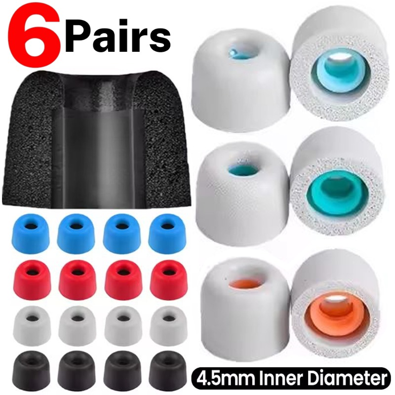 Earphone Foam Tip - 6/1Pairs Zachte Memory Foam Oordopjes Oordopjes