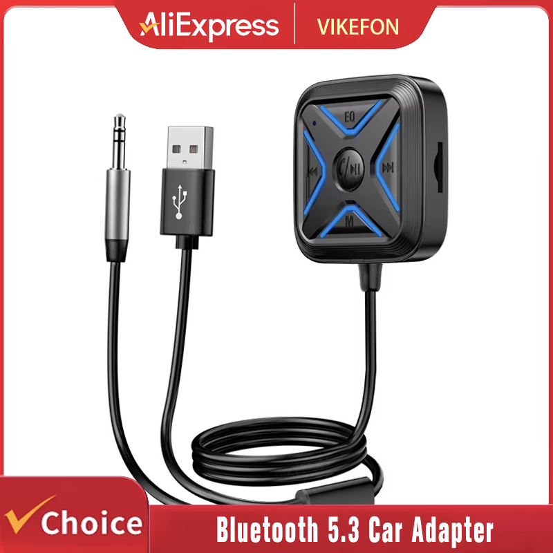 Bluetooth Adapter Receiver - Universele Bluetooth 5.3 Autoadapter 3.5mm AUX-adapter