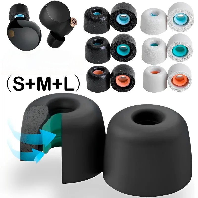 Earphone Foam Tip - Memory Foam Oortelefoon Oorkussens Case voor