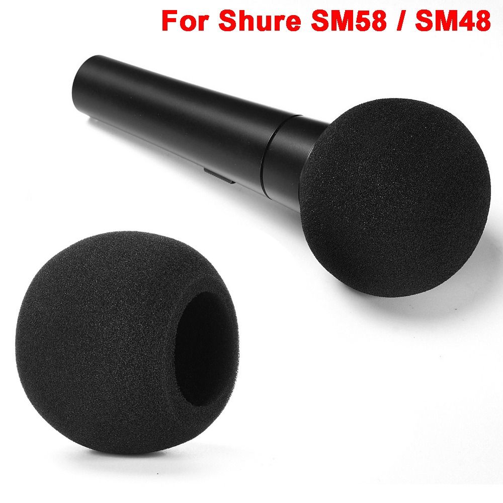 Shure Mic Sm58 - Vervangende microfoon windkap van gevlokte spons,