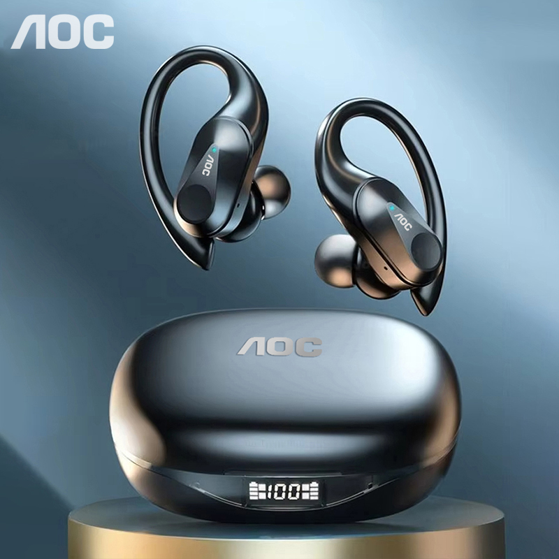 Bluetooth Headset On Ear - Choice AOC Sport-headset Draadloze Bluetooth 6.0-oortelefoon