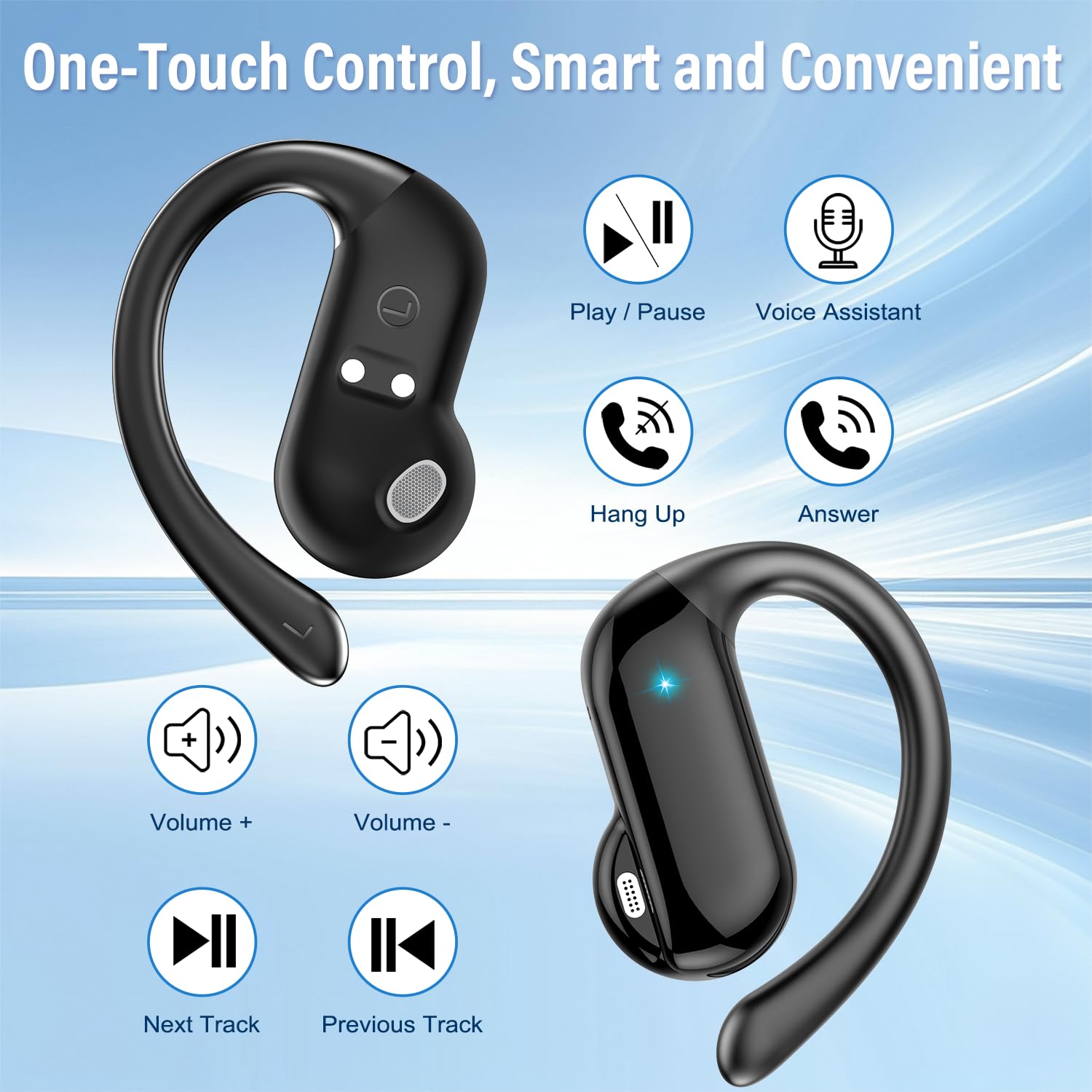 Sports Earphone Hook - 2026 Open-Ear Oordopjes Bluetooth 5.4 Draadloze
