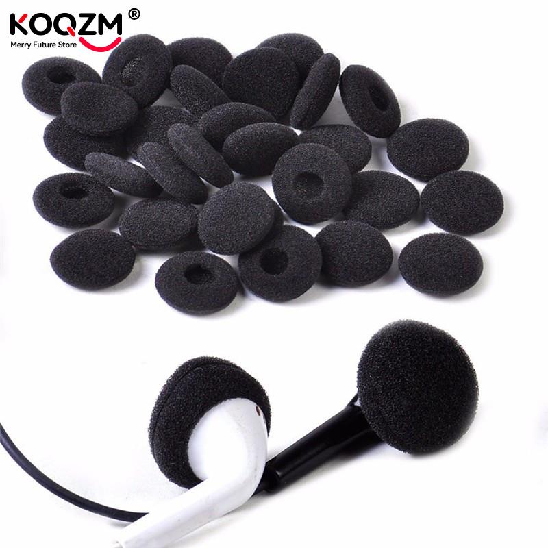 Earphone Foam Tip - 30 Pcs Spons Covers Tips Black
