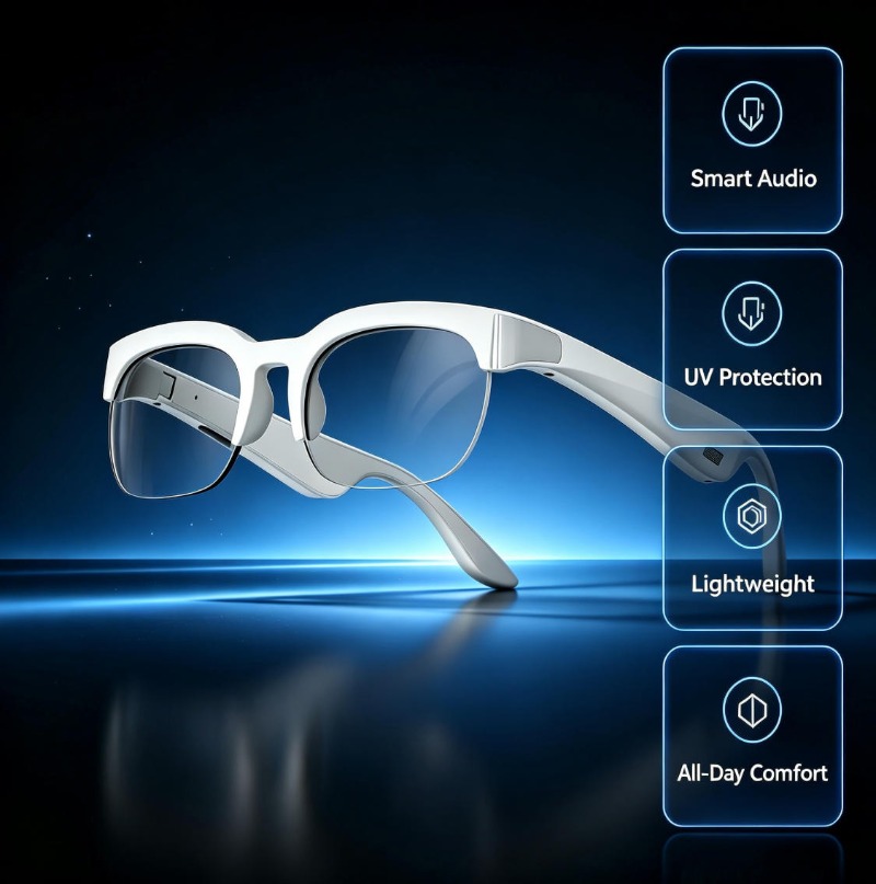 Bluetooth Headset On Ear - 2026 XG89 Realtime AI-vertaler zonnebril met