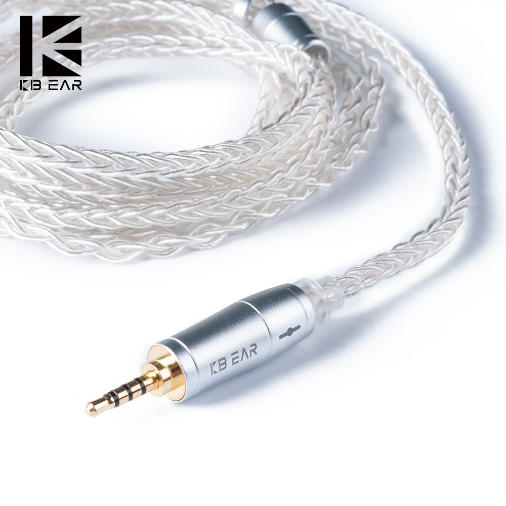 In Ear Monitor Iem - KBEAR 8 Core Verbeterde Zilveren Bedrade