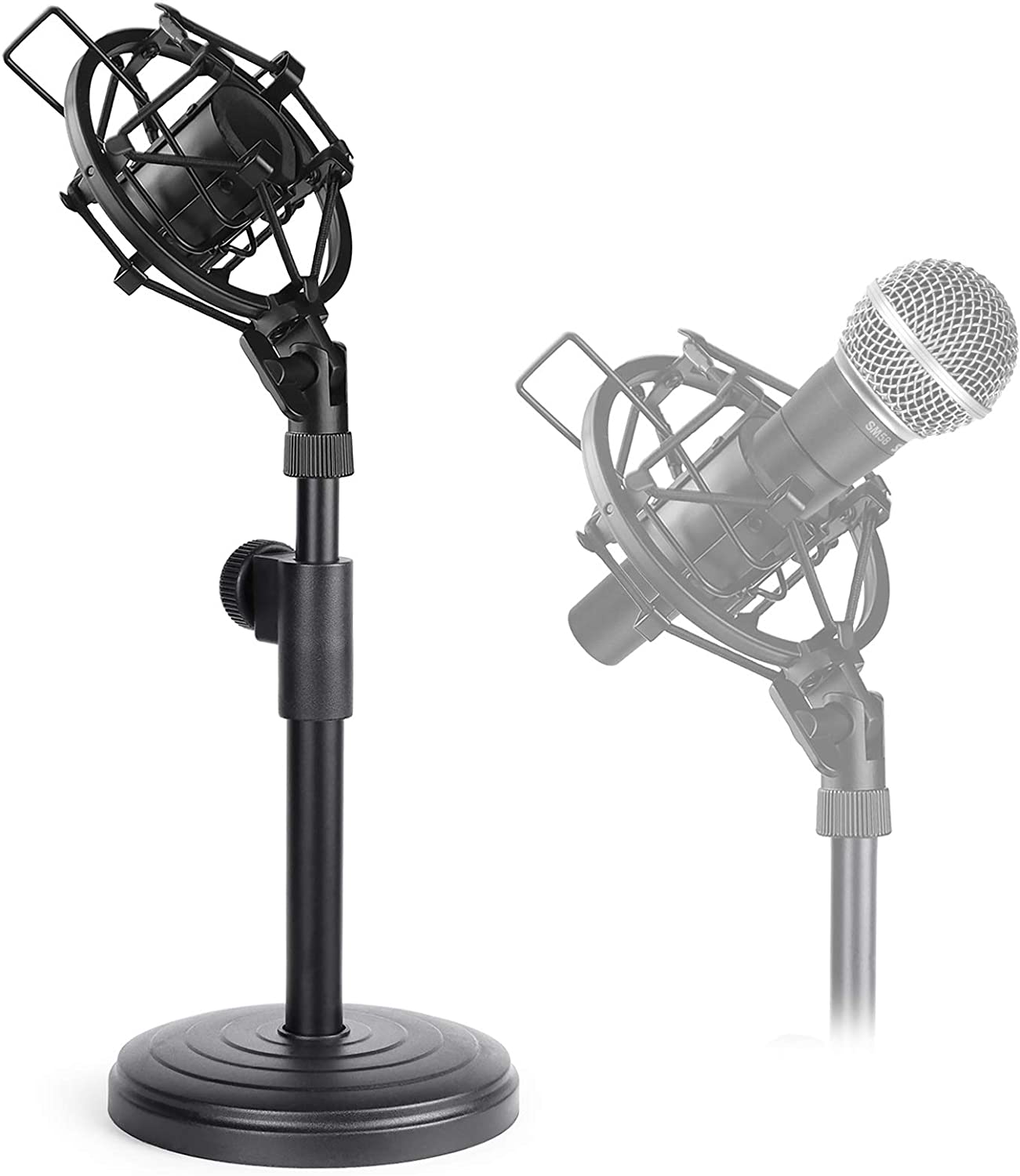 Shure Mic Sm58 - Bureau Microfoon Stand, Verstelbare Tafel Mic