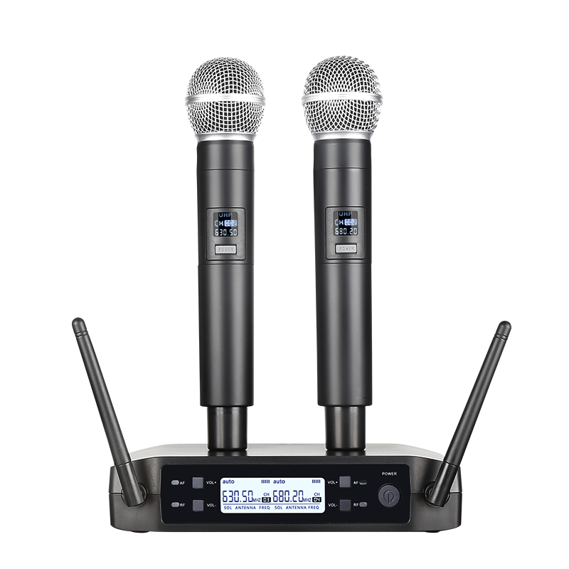 Shure Mic Sm7B - Draadloze microfoon Handheld dubbele kanalen UHF