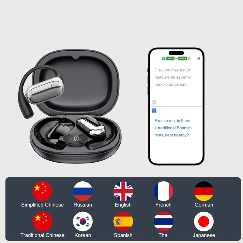 Slimme Vertalerhoofdtelefoon R - Earbuds Charging Case recensie en prijs