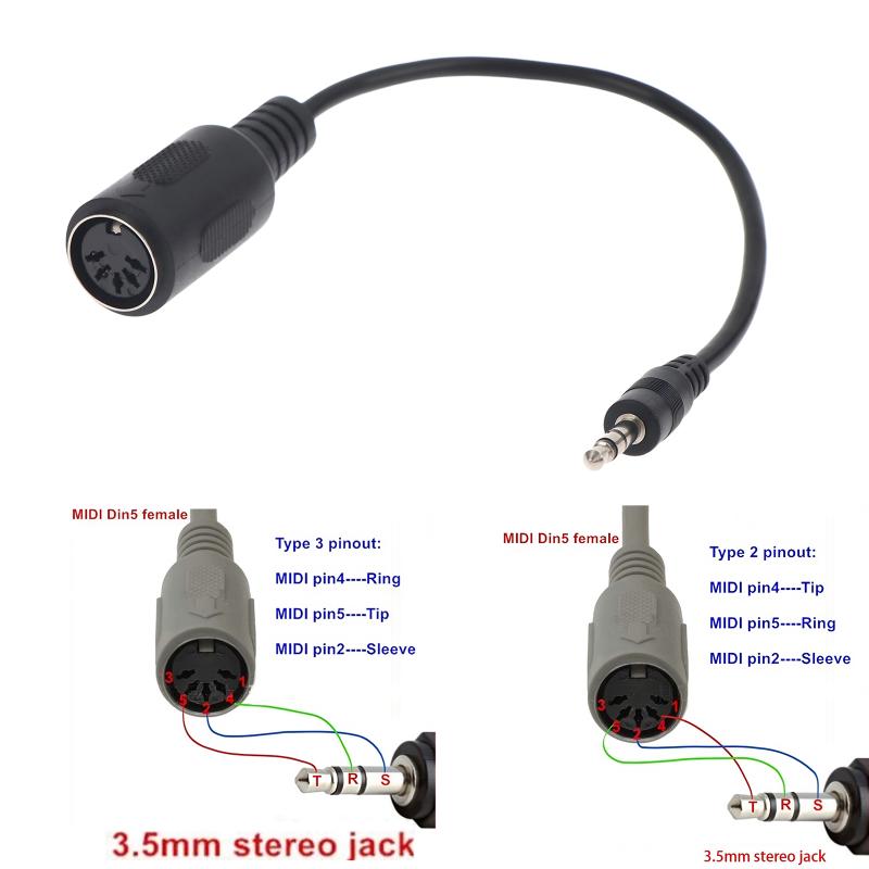 [Nieuw] MIDI Din 5 naar 3,5 mm - Cable Extension 3.5 recensie en prijs