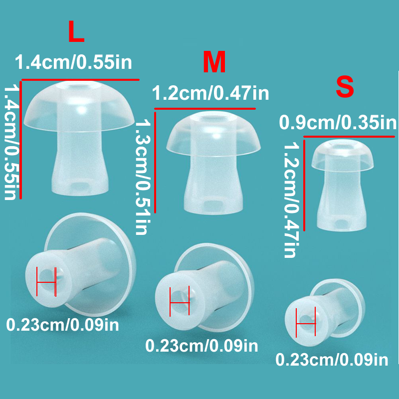 100 Stuks Oor Cap Kussen Voor  - Silicone Ear Tip Replacement recensie en prijs