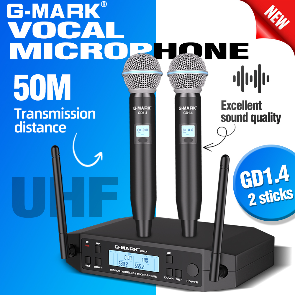 G-MARK GLXD4 Professionele UHF - Shure Mic Sm7B recensie en prijs