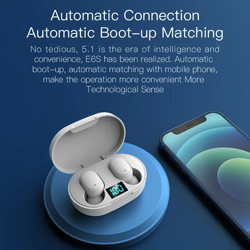 2026Hot-selling TWS E6S Fone B - Bluetooth Headset On Ear recensie en prijs