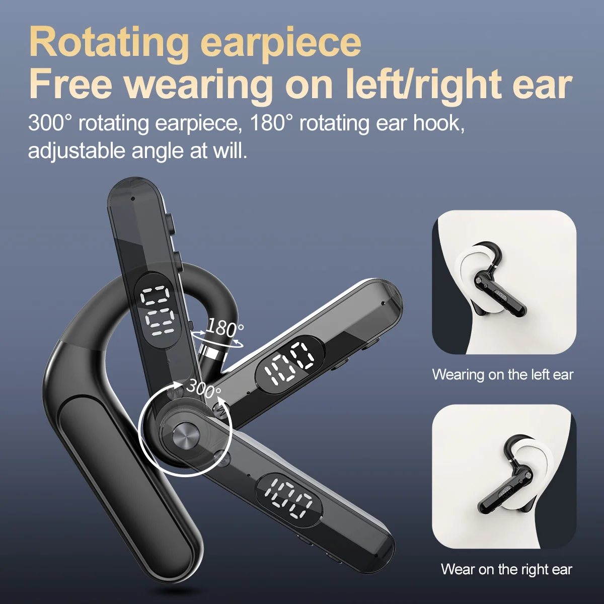 Draadloze Bluetooth-hoofdtelef - Bluetooth Headset On Ear recensie en prijs