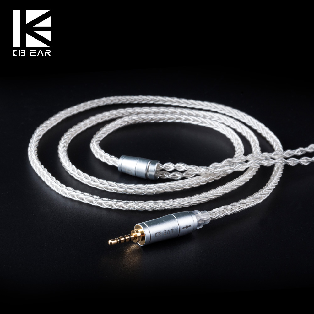 KBEAR 8-core verbeterde zilver - In Ear Monitor Iem recensie en prijs