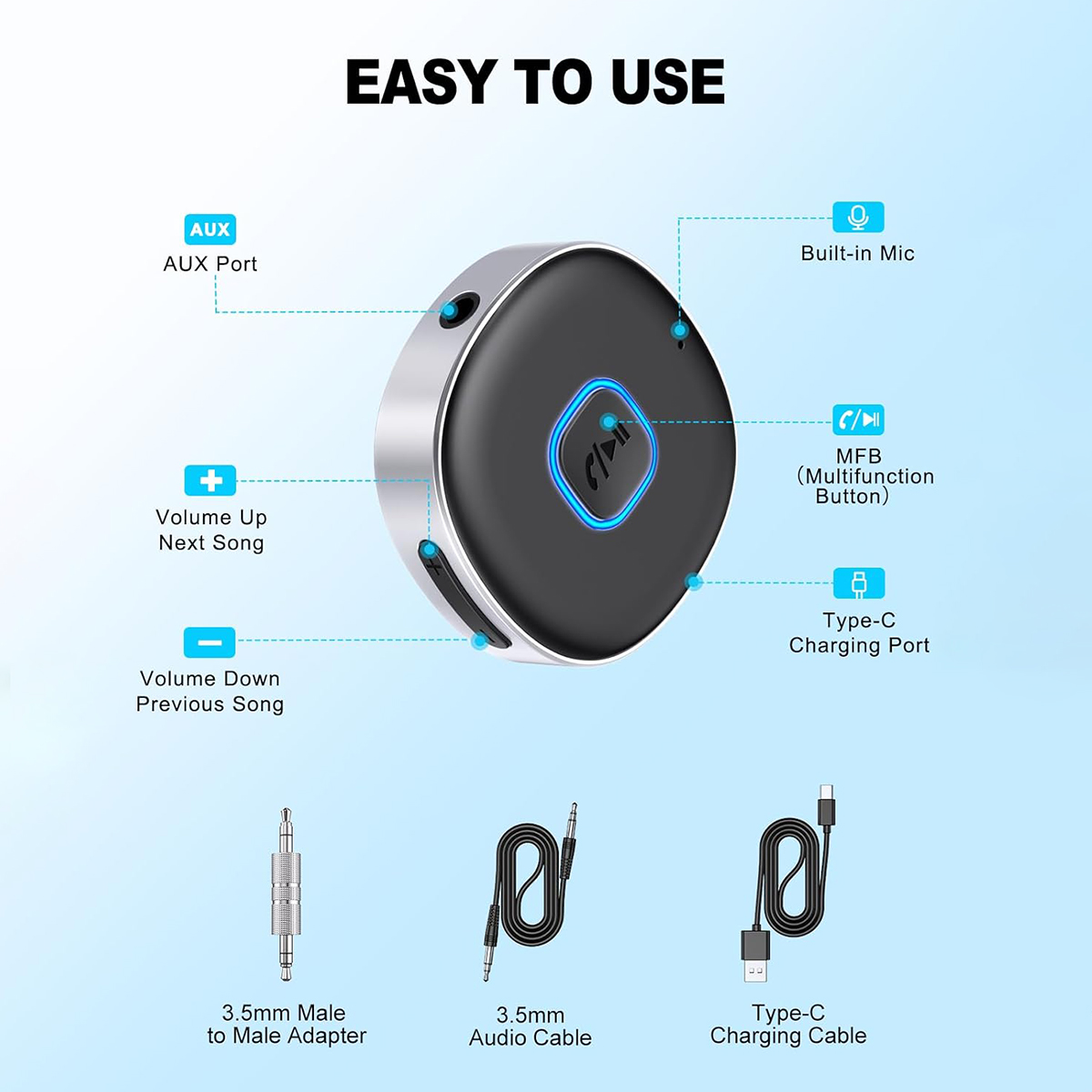 Auto Bluetooth AUX-adapter, Mi - Bluetooth Adapter Receiver recensie en prijs