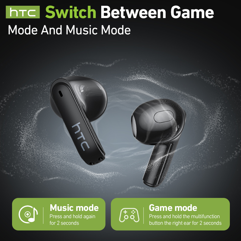 hTC Draadloze Gaming-Oordopjes - Earbuds Charging Case recensie en prijs
