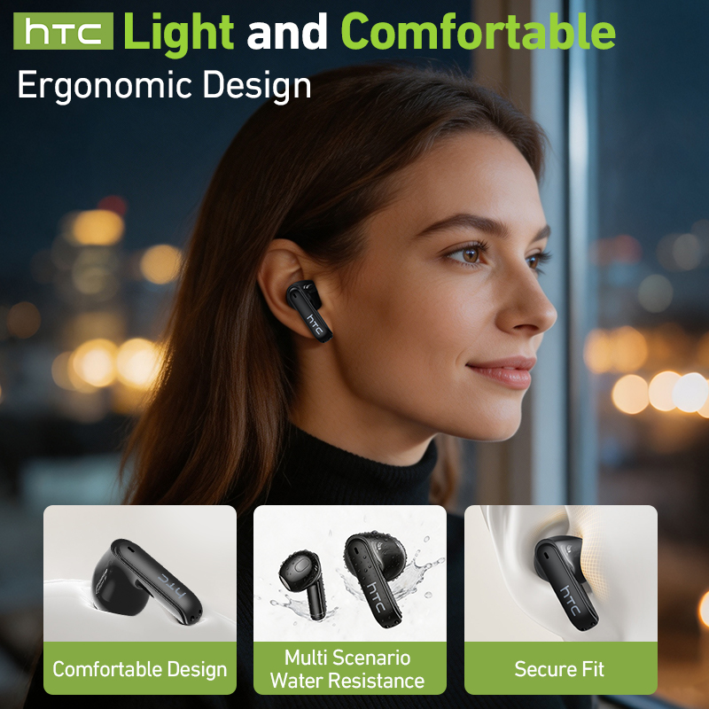 hTC Draadloze Gaming-Oordopjes - Earbuds Charging Case recensie en prijs