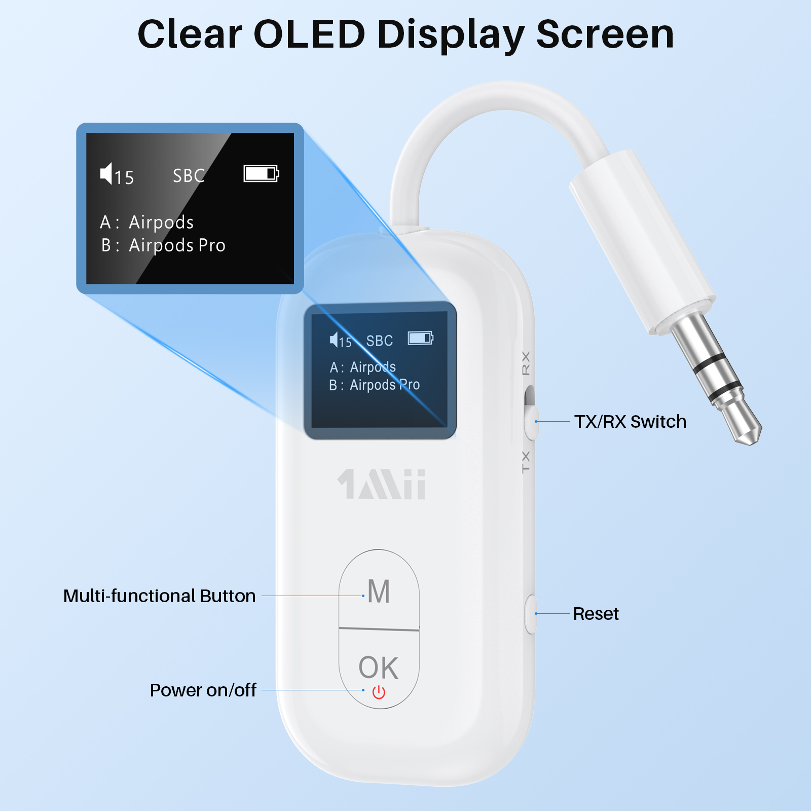1Mii Airplane 3.5mm AUX Blueto - Bluetooth Adapter Receiver recensie en prijs