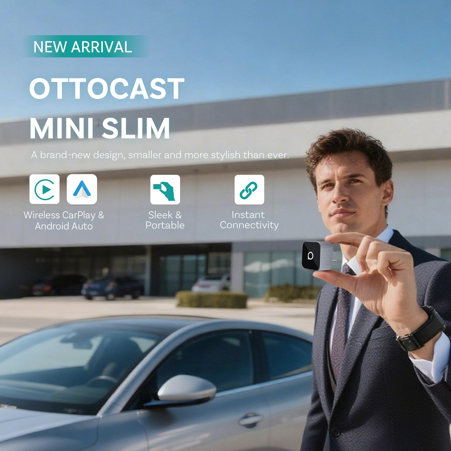 Ottocast Mini Slim Draadloze C - Bluetooth Adapter Receiver recensie en prijs