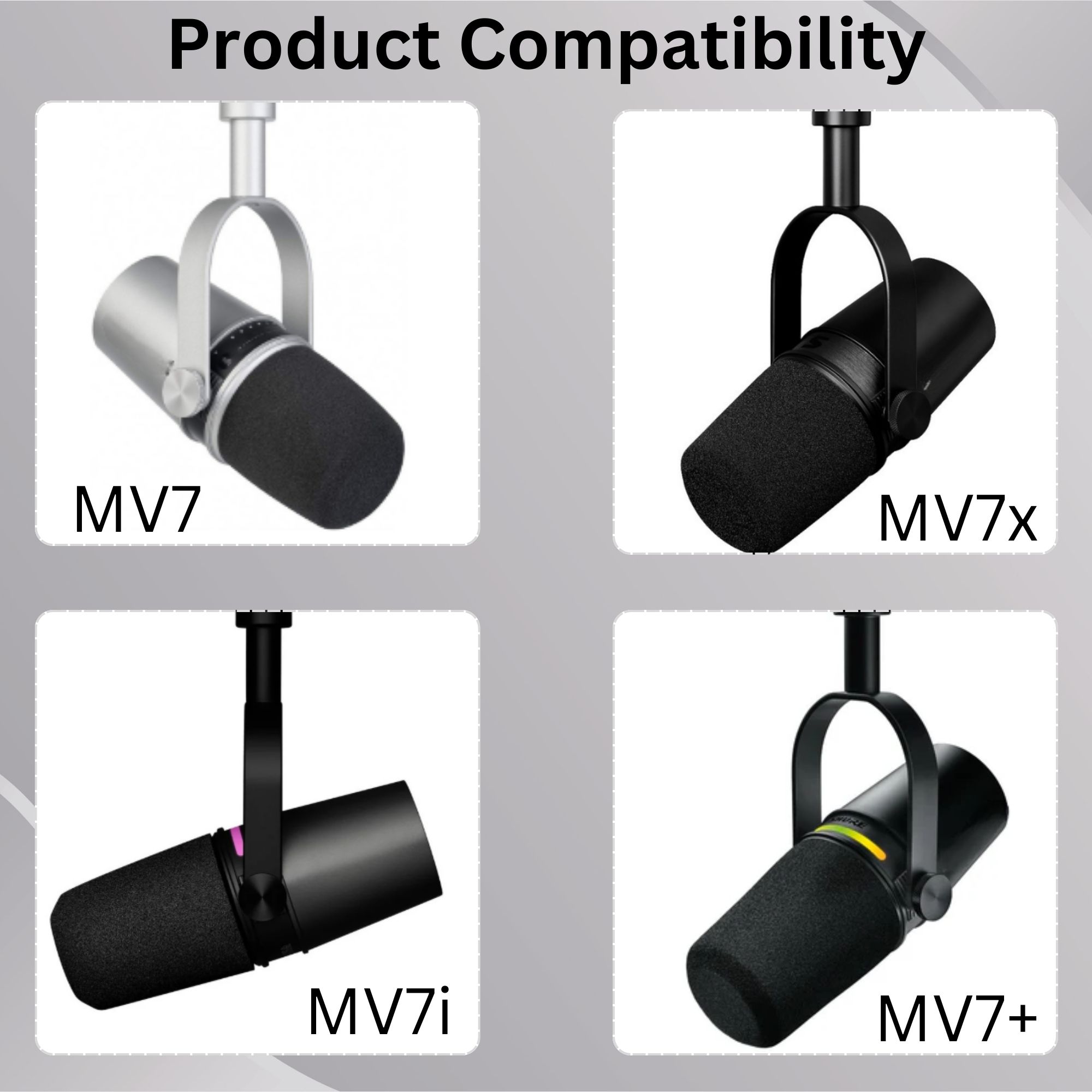 Shining MV7 Popfilter voor Shu - Shure Mic Sm7B recensie en prijs